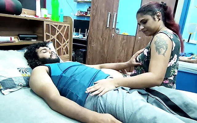 She has a sexy big boobs.