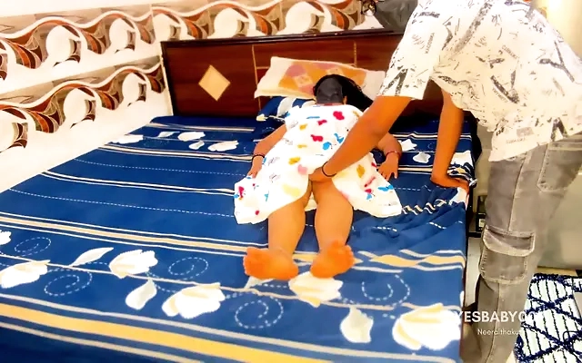 Newly married couple enjoyed their first suhagrat night