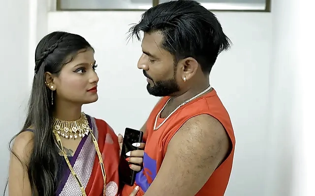 Desi Couple Enjoy Sweet Romance And Gentle Kisses